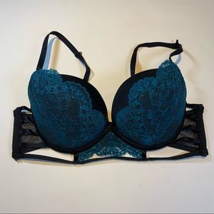 36B La Senza teal and black BEYOND SEXY bra